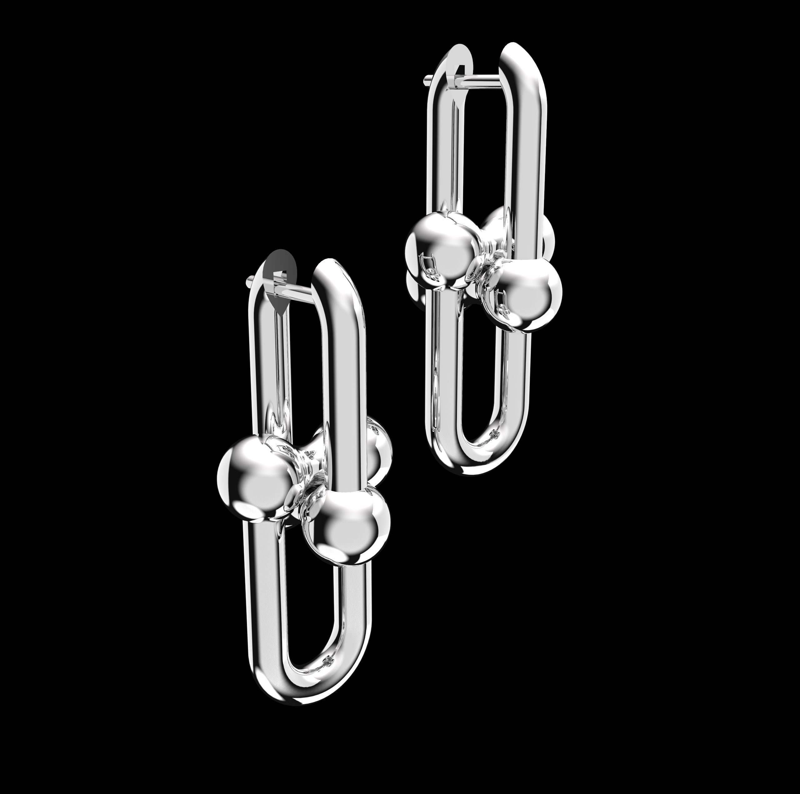 Earrings Link 3D print model_11