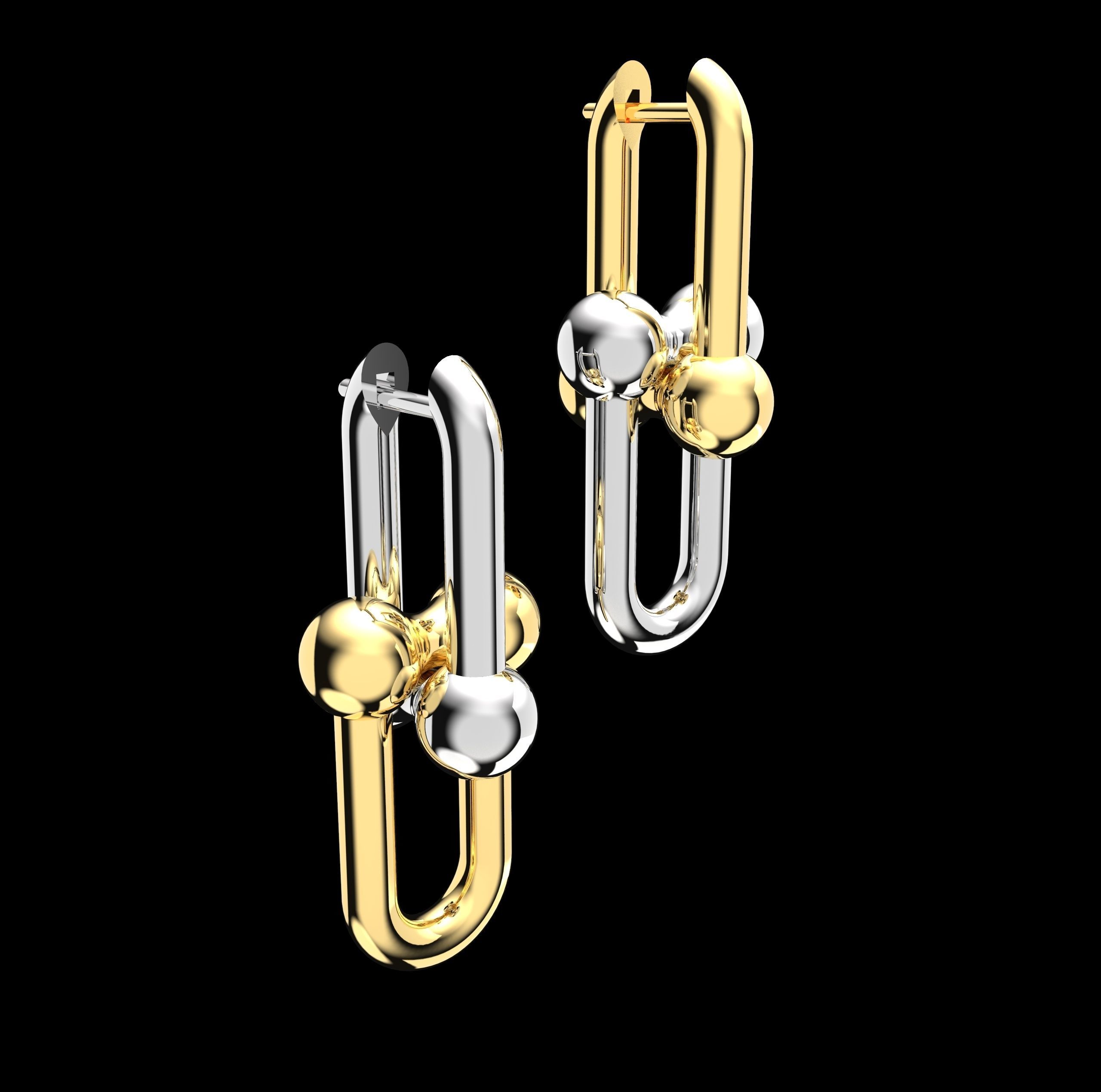 Earrings Link 3D print model_12