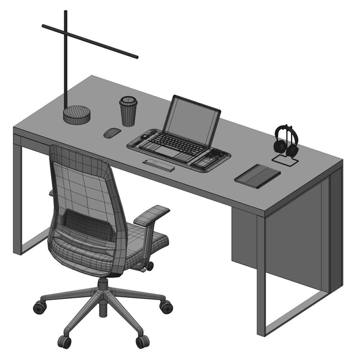 Workplace 20 3D model_3