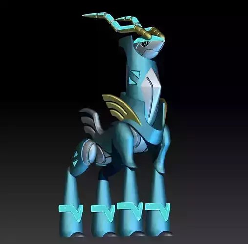 Pokemon Paradox Future Cobalion Iron Crown 3D print model