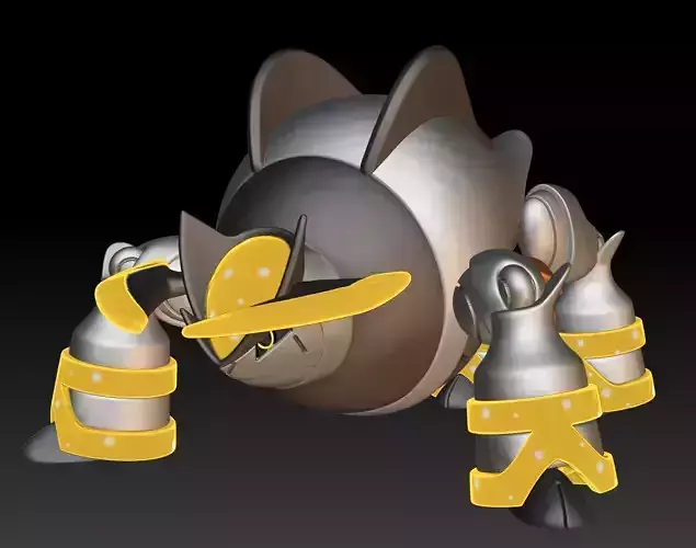 Pokemon Paradox Future Terrakion Iron Boulder 3D print model