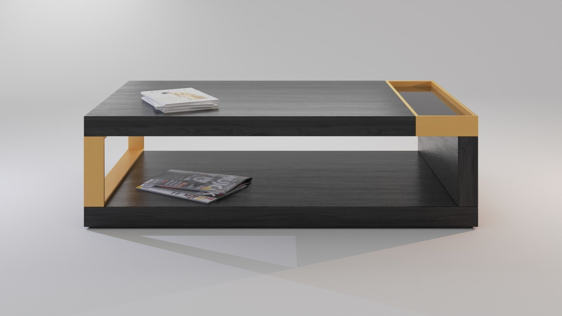 Quatropi Coffee Table Low-poly 3D model_7