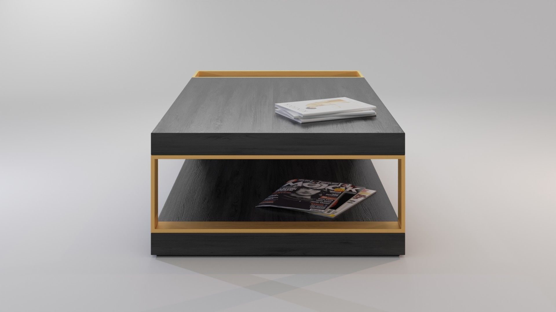 Quatropi Coffee Table Low-poly 3D model_1