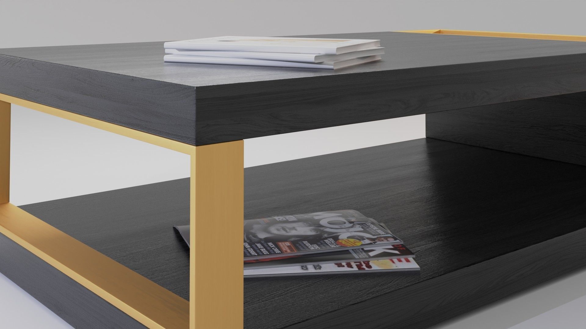 Quatropi Coffee Table Low-poly 3D model_8