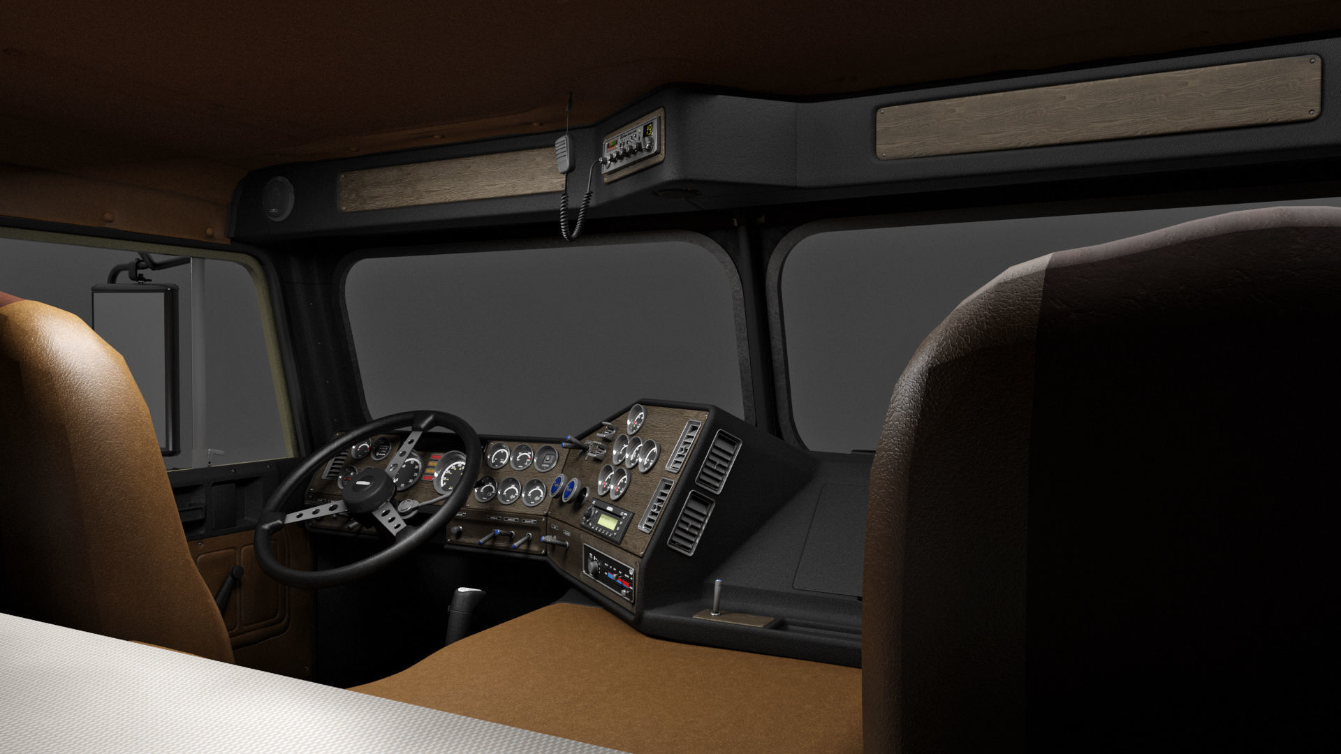 Freightliner FLT - FLA Cabover Semi Truck 3D model_5