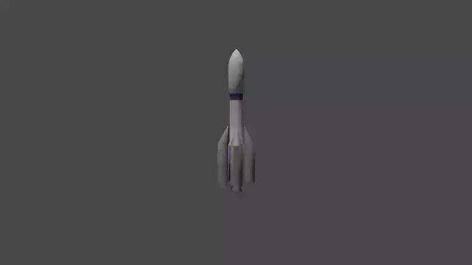 ROCKET WITH FUEL TANKS