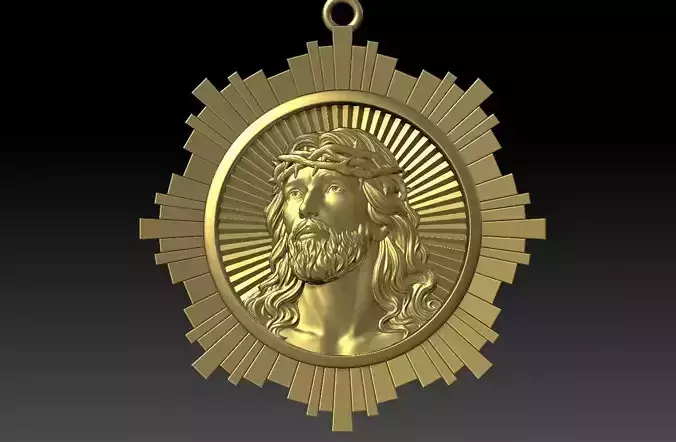 Jesus statue pendant