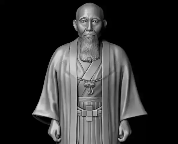 MORIHEI UESHIBA 3D MODEL SCULPTURE