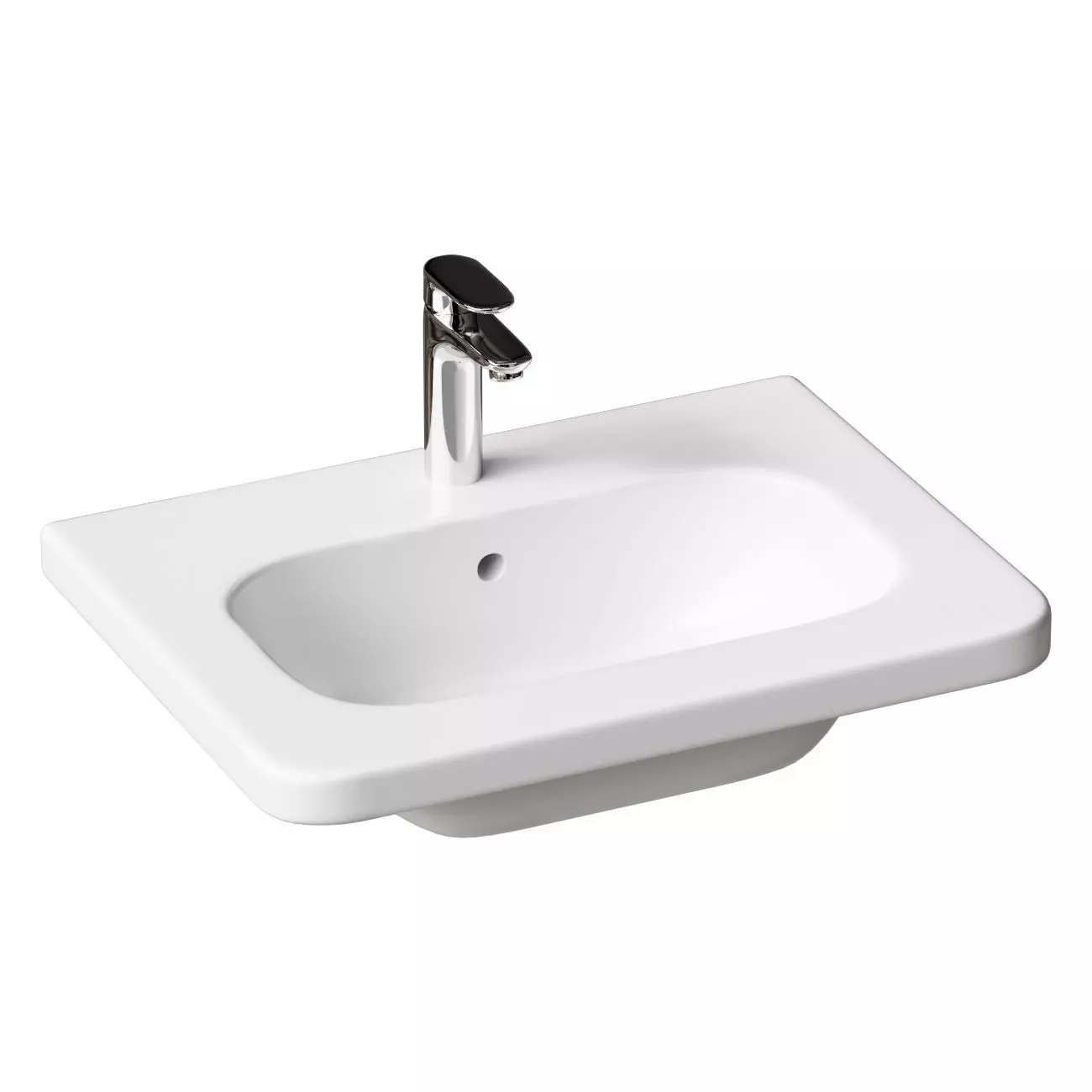 Hanging sink 65 cm Duravit DuraStyle 2320650000 3D model_0