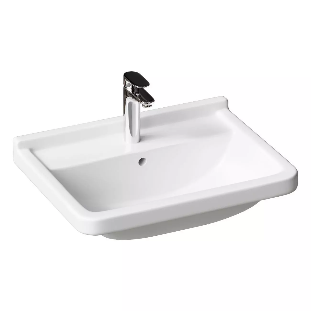 Hanging sink 65 cm Duravit Starck 3 0300650000 3D model