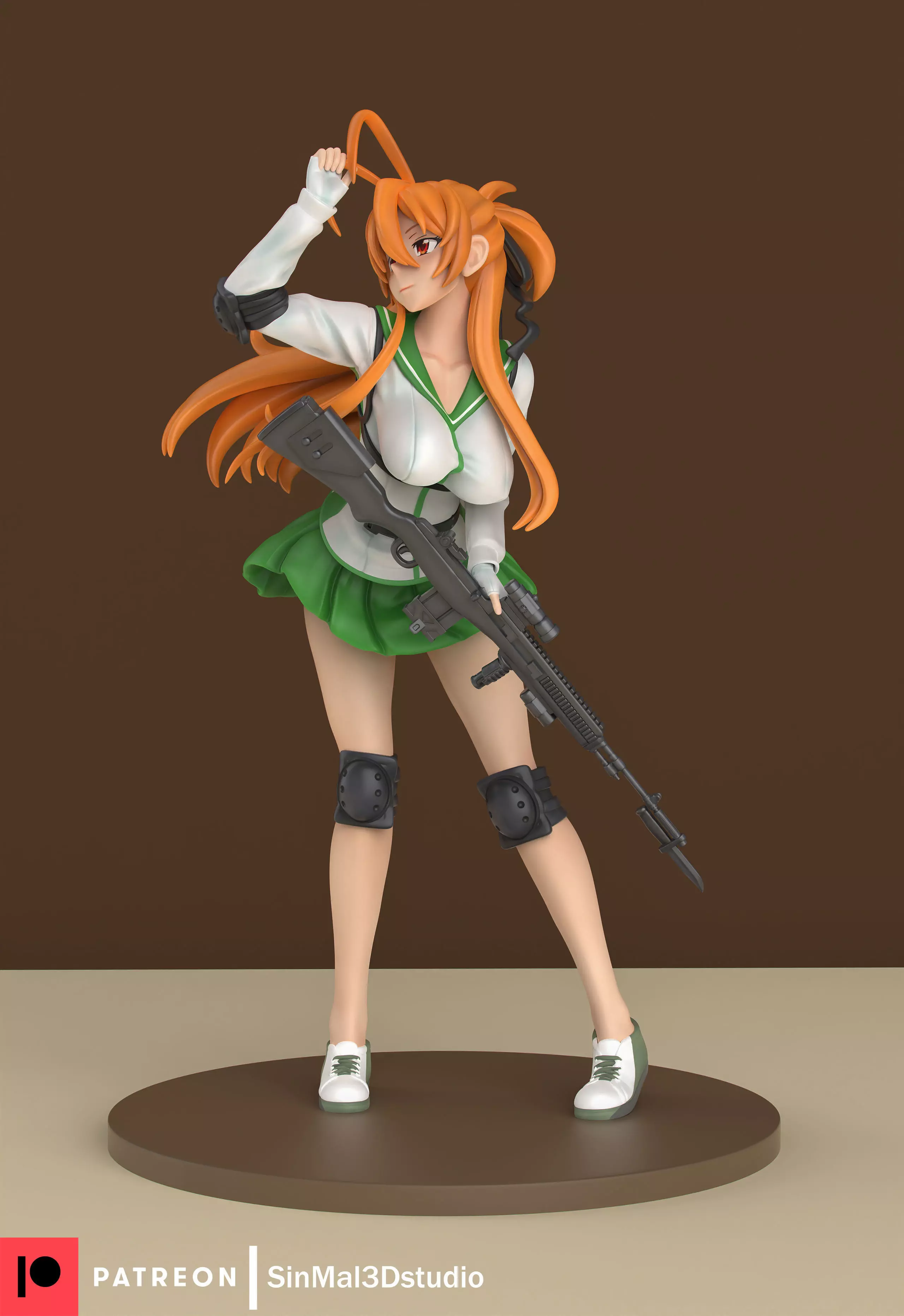 highschool of the dead rei miyamoto 3D print model