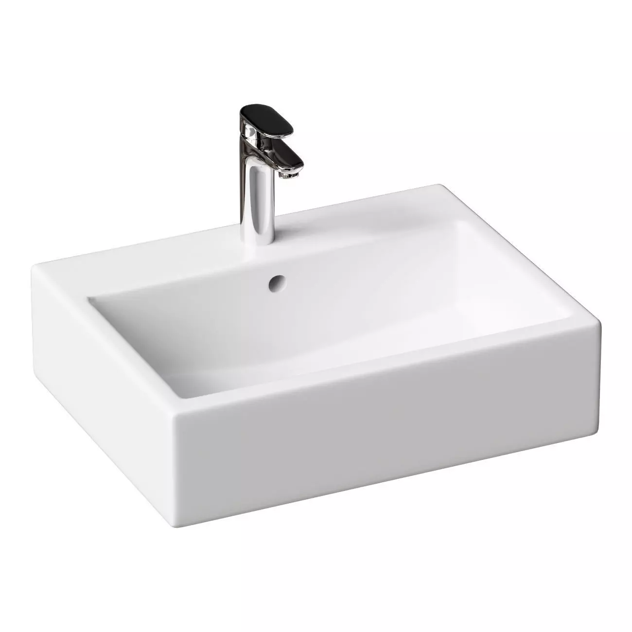Duravit Vero hanging sink 60x47 0454600000 color white 3D model