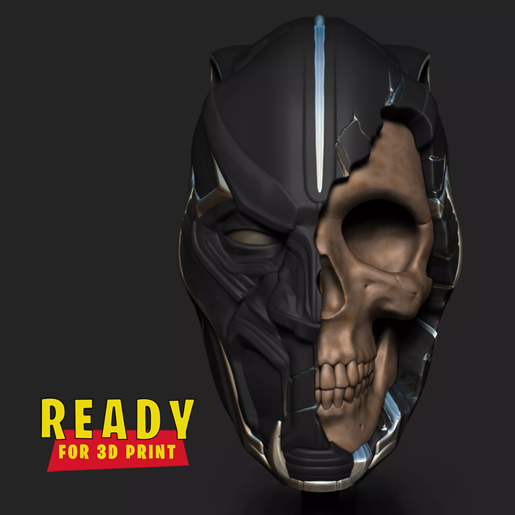 BLACK PANTHER SKULL 3D print model