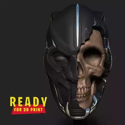 BLACK PANTHER SKULL 3D print model