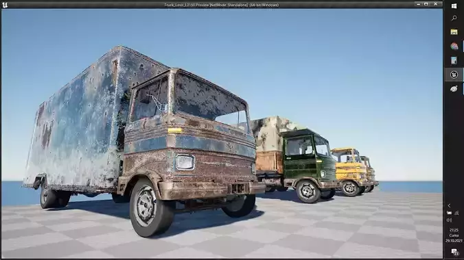 Truck Levo L2150 - Unreal Engine Project Low-poly 3D model