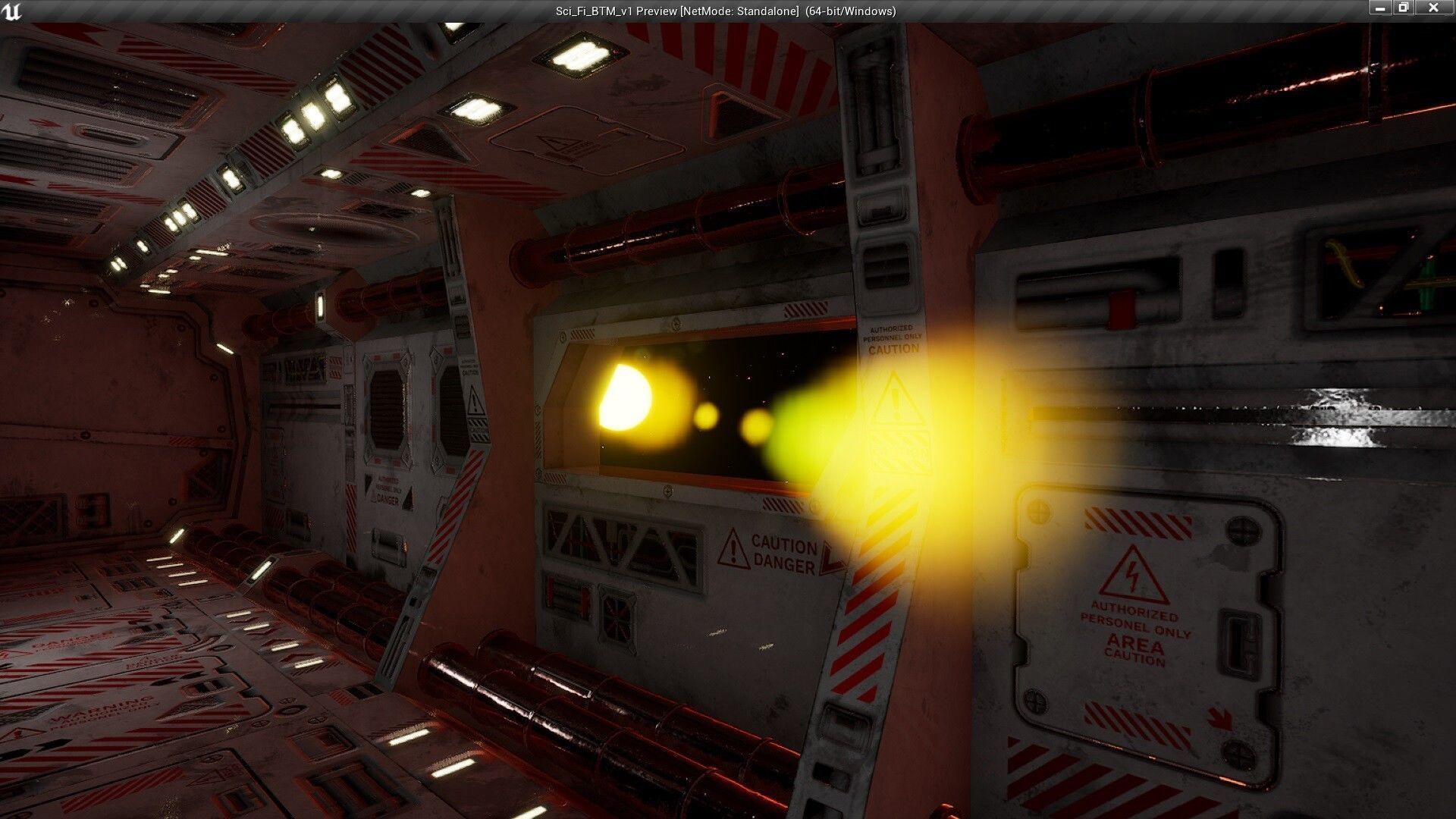 Sci-Fi Space Interior Btm v1 - Unreal Engine Low-poly 3D model_5