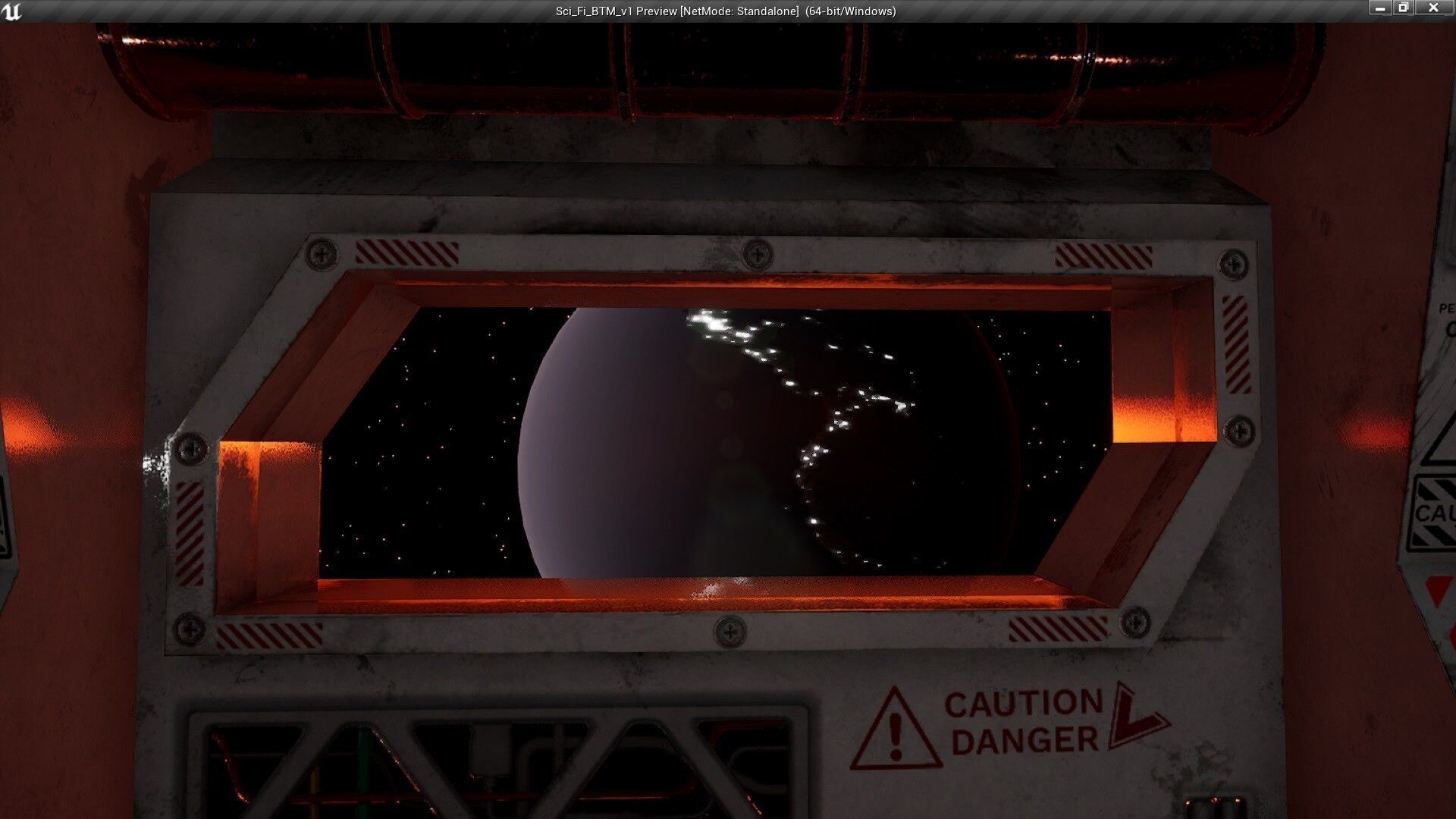 Sci-Fi Space Interior Btm v1 - Unreal Engine Low-poly 3D model_6