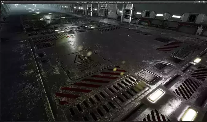 Scifi Line Corridor - Levo v2 - Unreal Engine