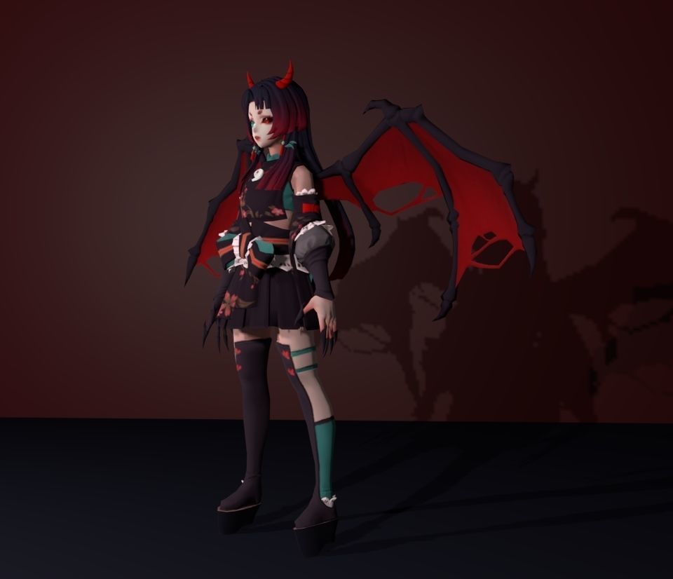 deadly cyan 3D model_3