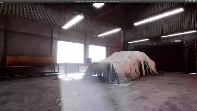 Garage World Low-poly 3D model