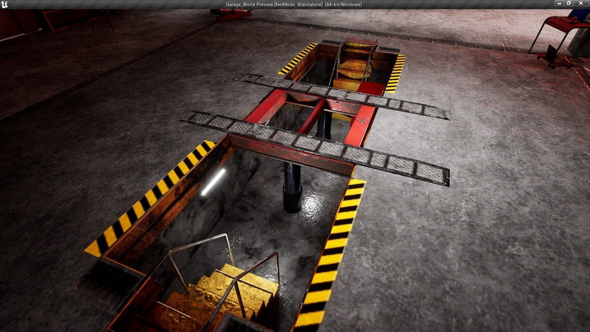 Garage World Low-poly 3D model_8