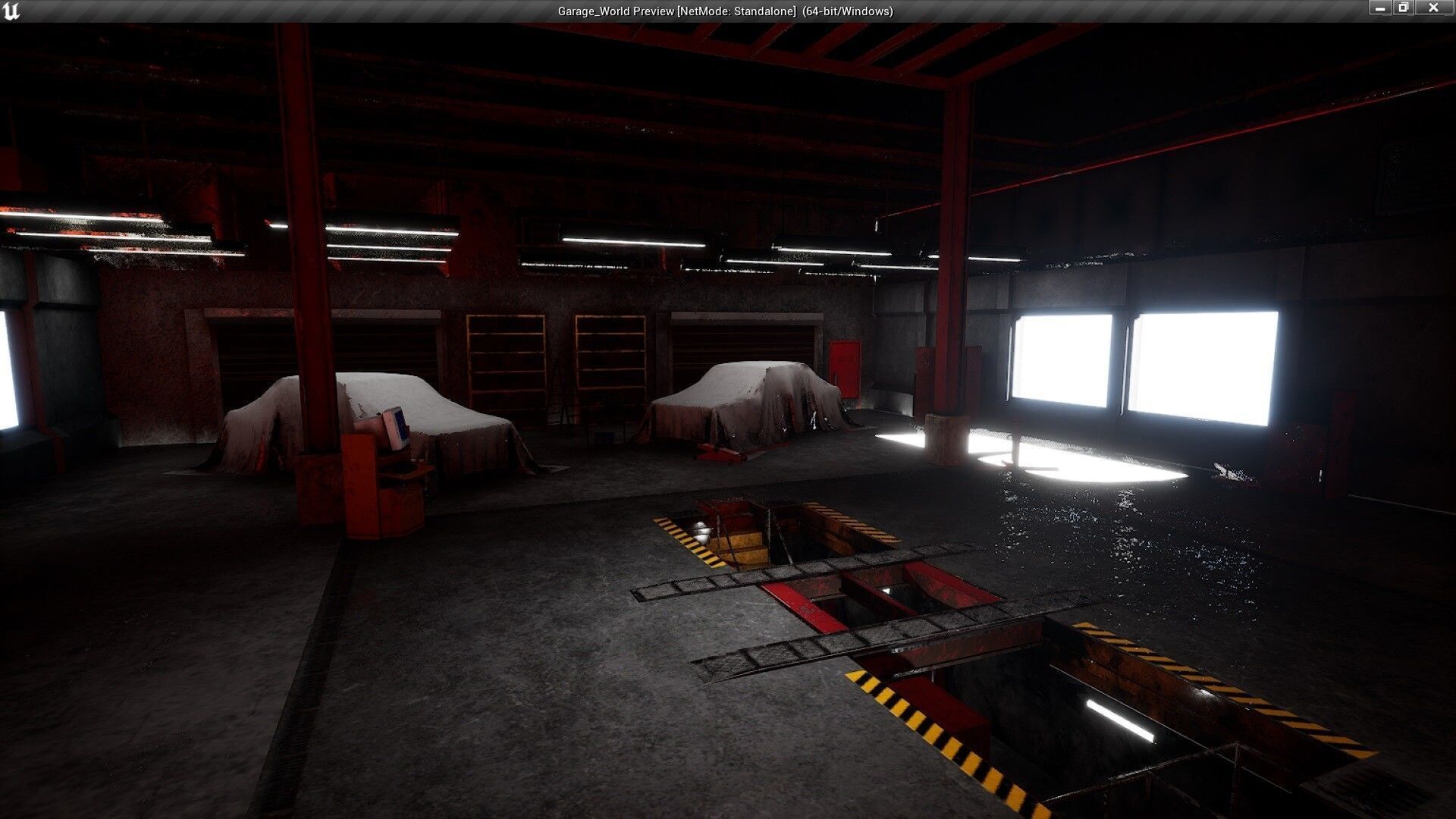 Garage World Low-poly 3D model_4