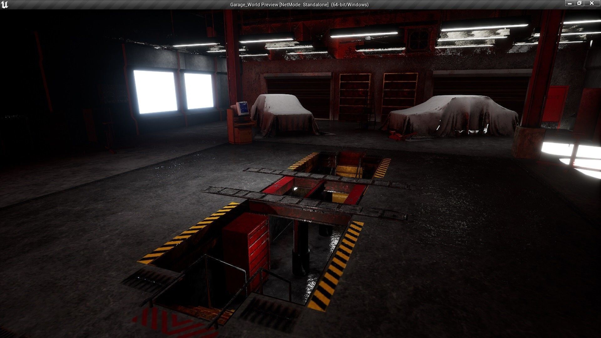 Garage World Low-poly 3D model_2