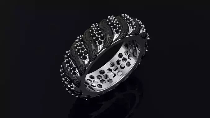 diamond punk band 3D print model