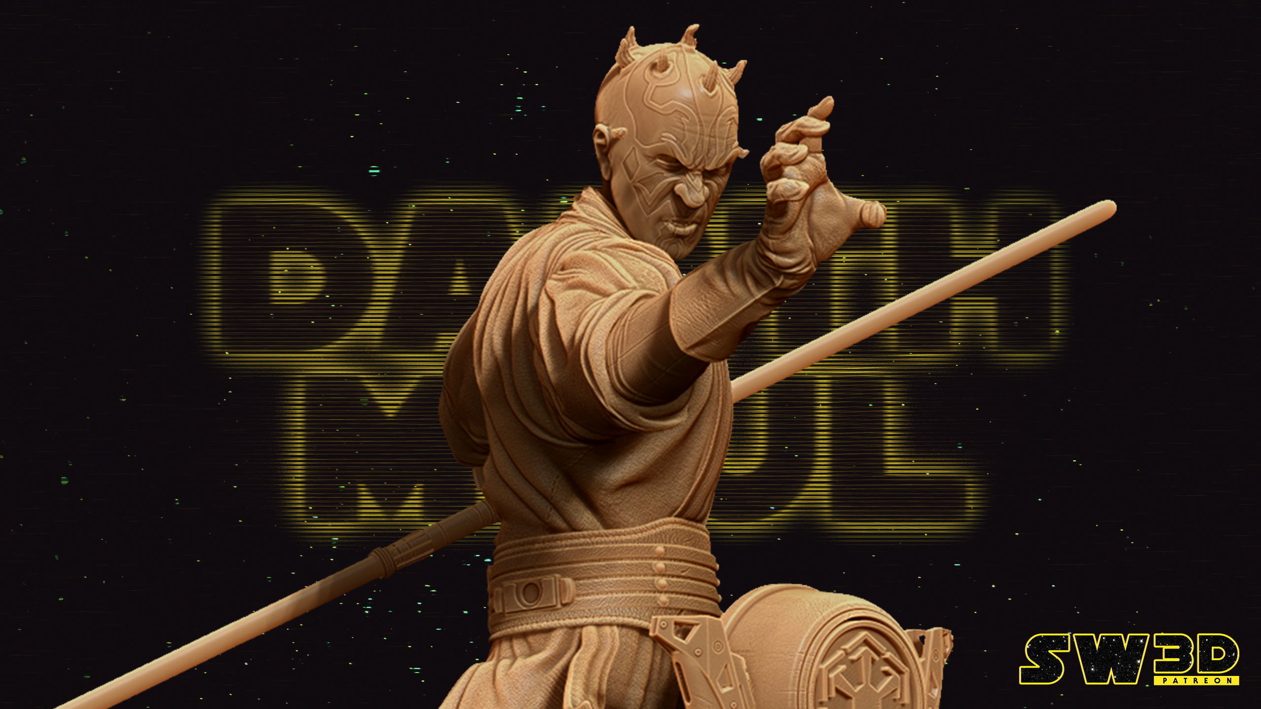 STAR WARS Darth Maul Bust Tested for 3D printing 3D print model_35