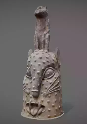 Leopard Bronze Head