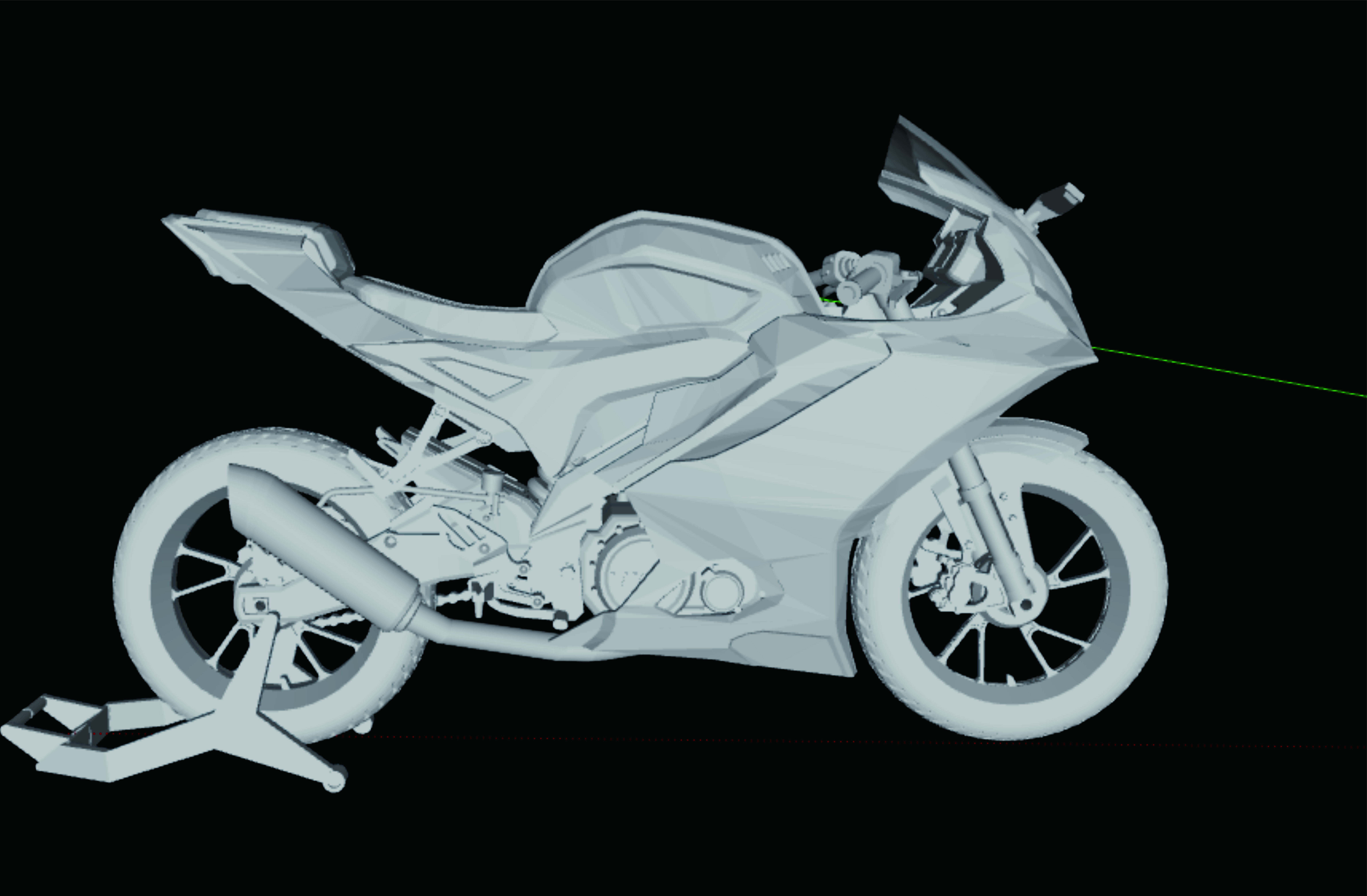Yamaha Yzf R15m R15 V4 3D print model_7