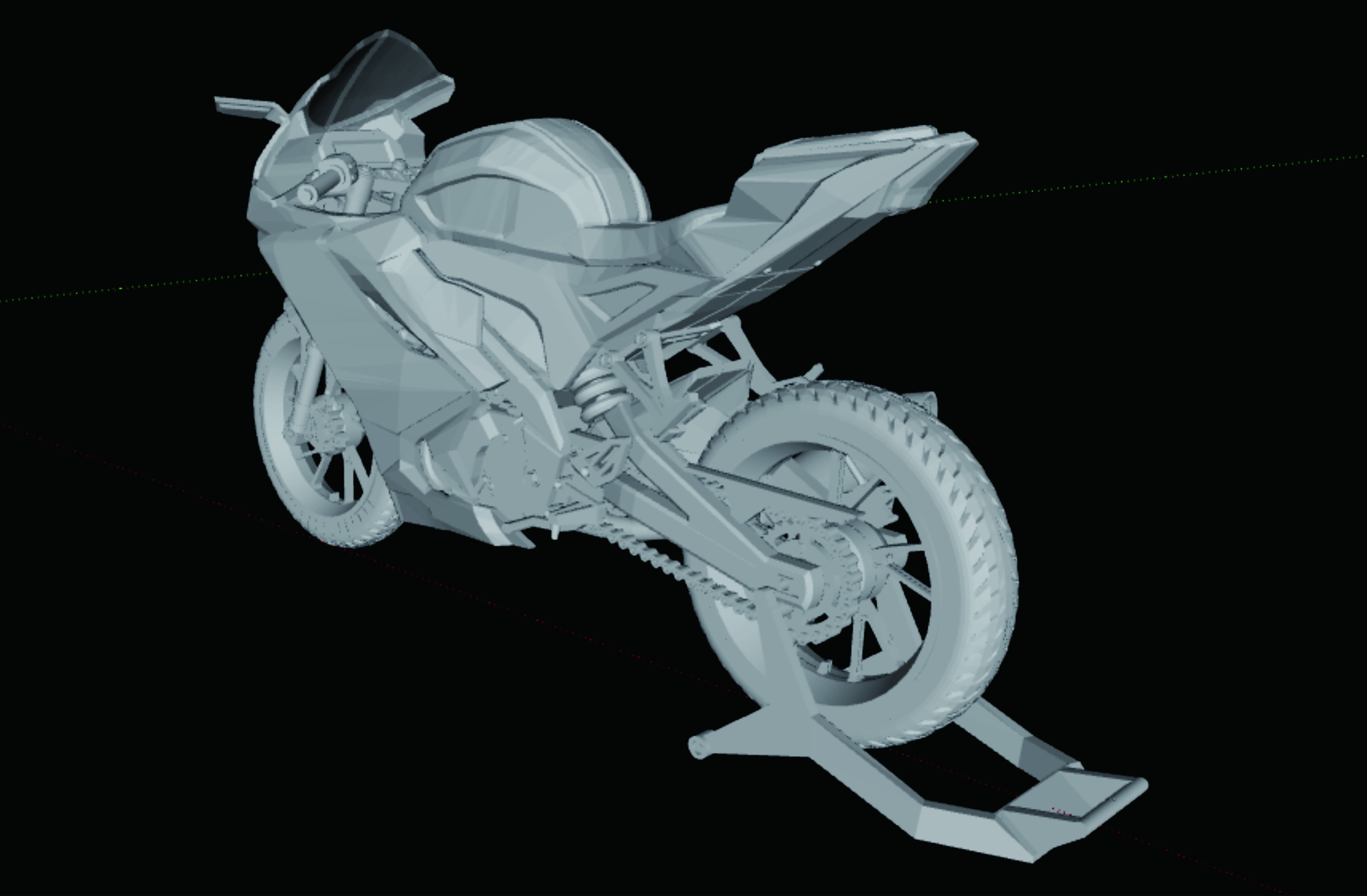 Yamaha Yzf R15m R15 V4 3D print model_3