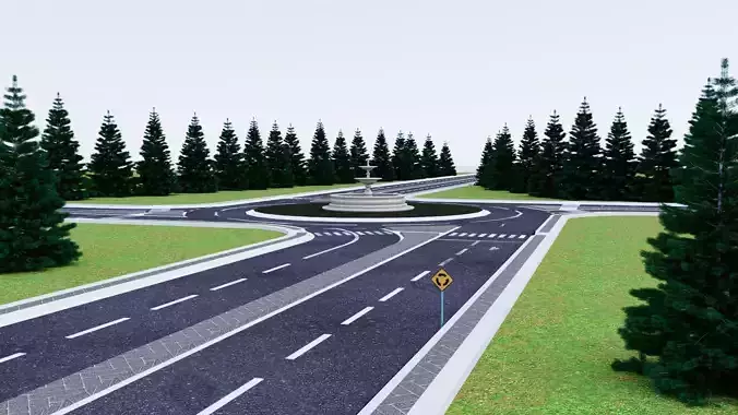 RoundAbout Road-American Road