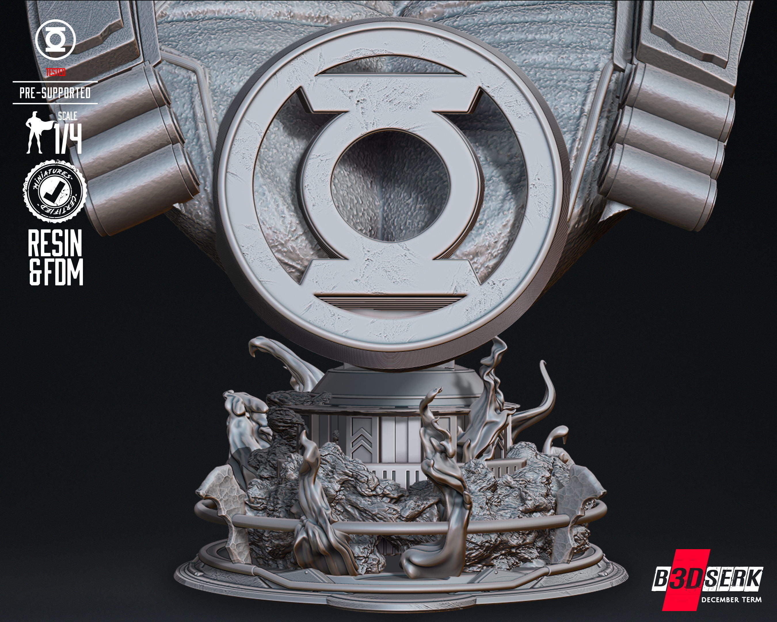 B3DSERK Jhon Stewart Portrait Bust Tested for 3D printing 3D print model_34