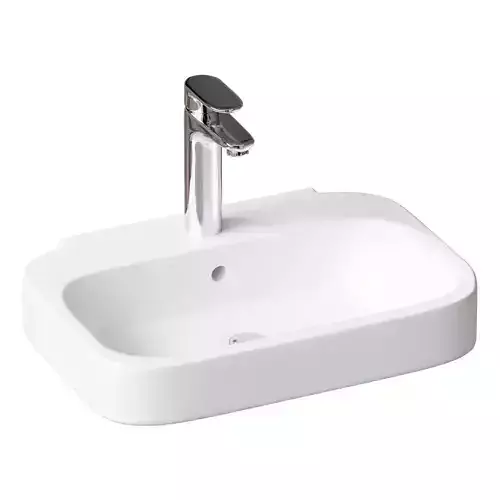 Hanging sink 50 cm Duravit Happy D 2 07095000001