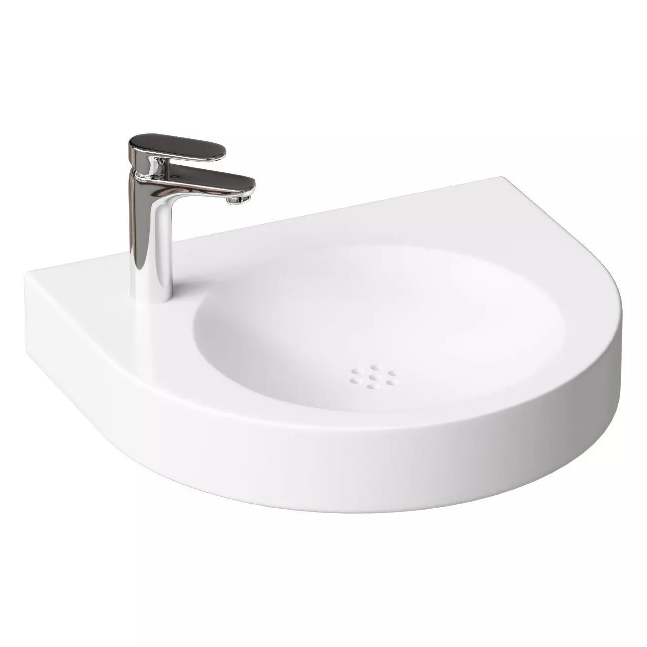 Hanging sink 57 5 cm Duravit Architec 0443580000 3D model
