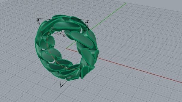 Cumin Chain Ring 2090 3D print model_5