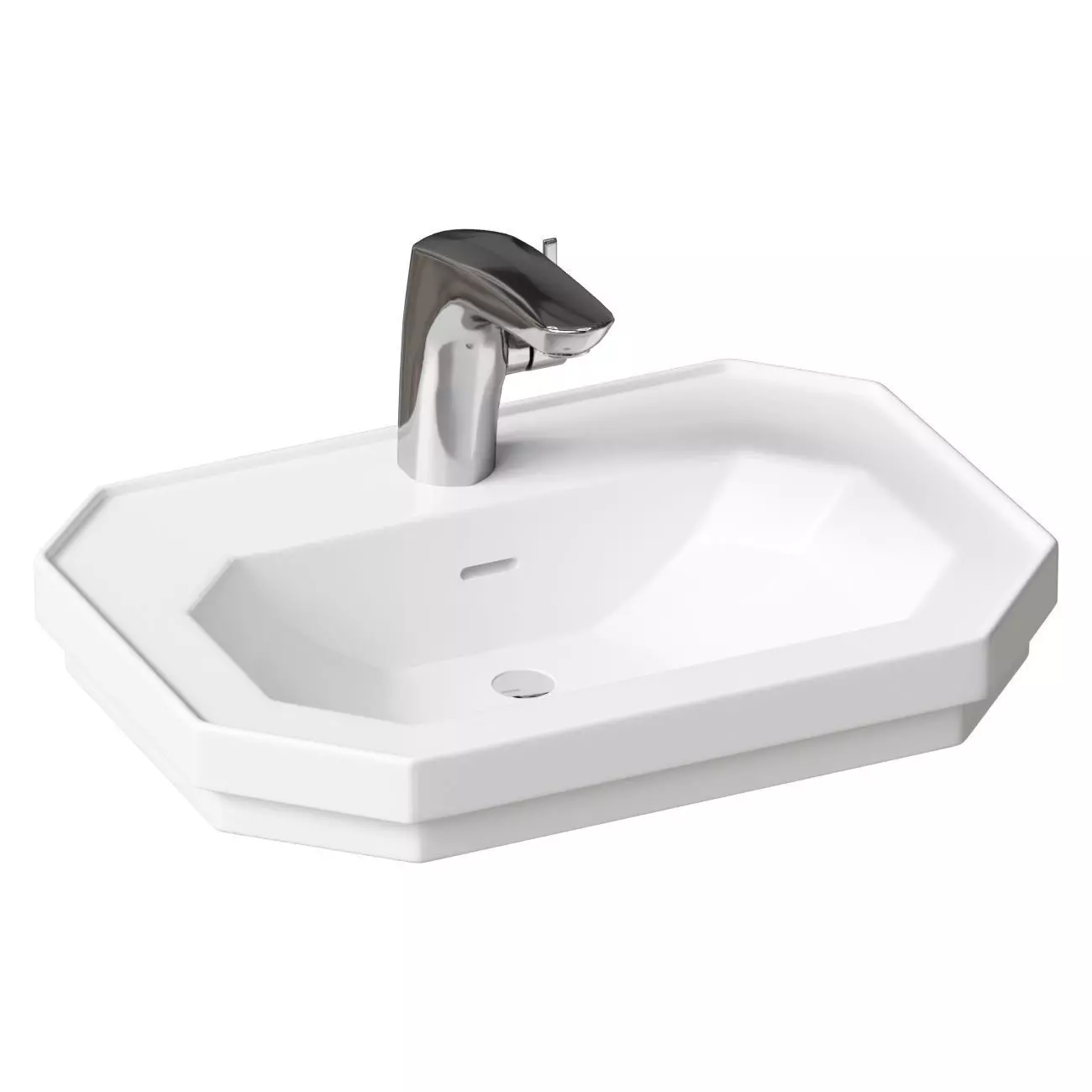 Hanging sink 50 cm Duravit 1930 07855000001 3D model