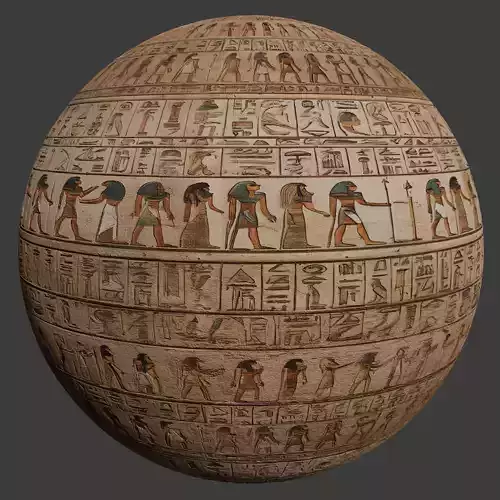 Ancient Egypt Hieroglyphs  - VOL 1 - 11 Seamless PBR Texture