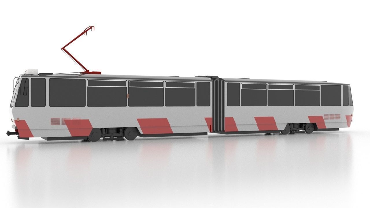Tatra KT4TM Low Low-poly 3D model_2
