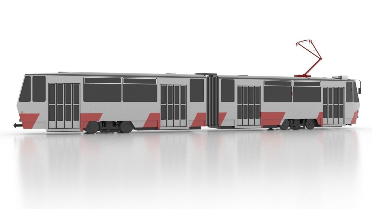Tatra KT4TM Low Low-poly 3D model_6