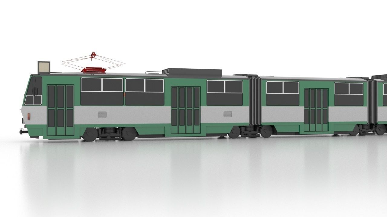 Tatra KT8D5 Low Low-poly 3D model_6