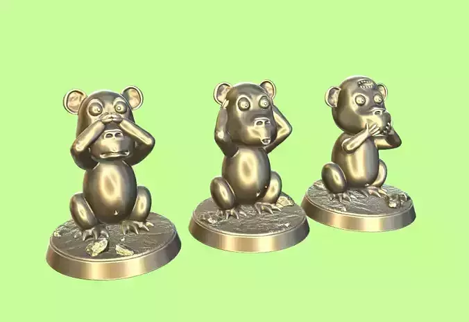 YOU HAVE NEVER SEEN 3 MONKEYS FROM SUCH A DIFFERENT PERSPECTIVE