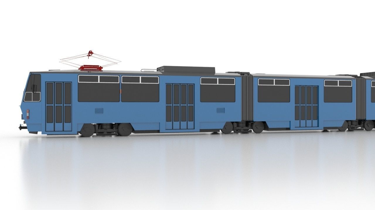 Tatra KT8D5SU Low Low-poly 3D model_6