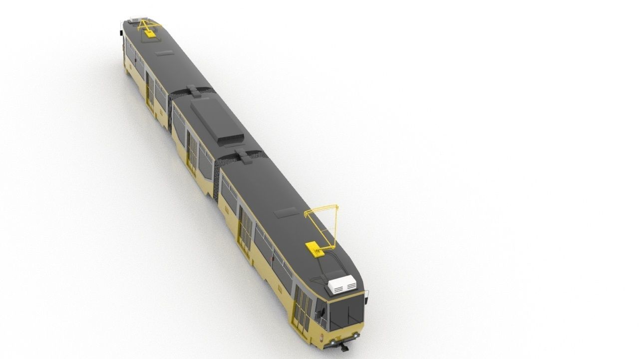 Tatra KT8D5R-N2P Low Low-poly 3D model_8