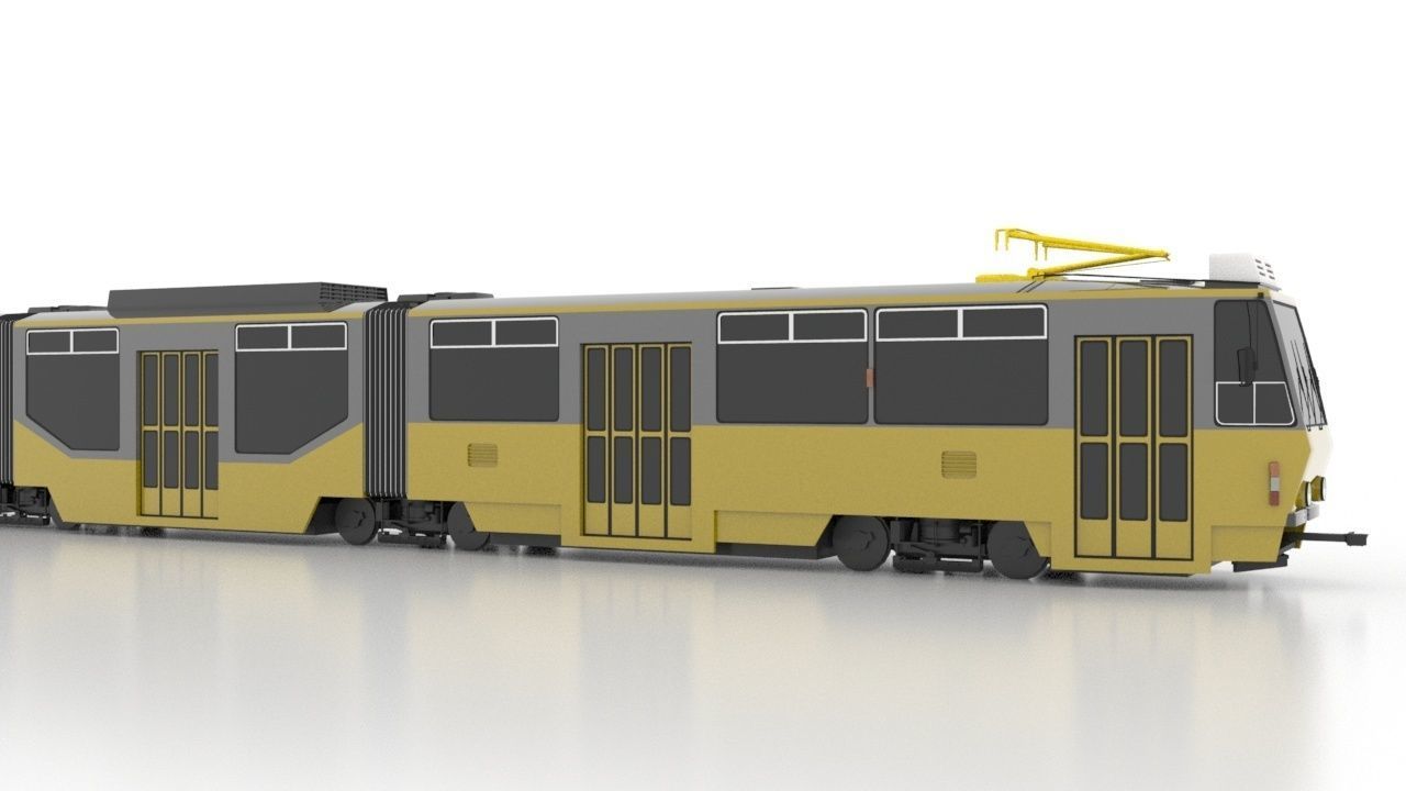Tatra KT8D5R-N2P Low Low-poly 3D model_3