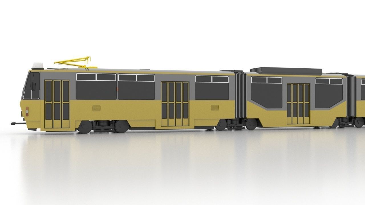 Tatra KT8D5R-N2P Low Low-poly 3D model_6