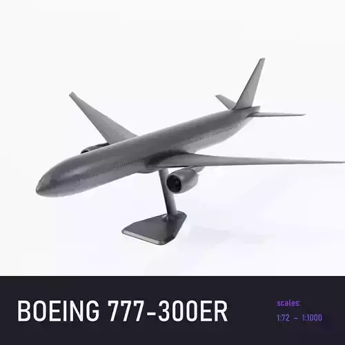Boeing 777-300ER 3D print model