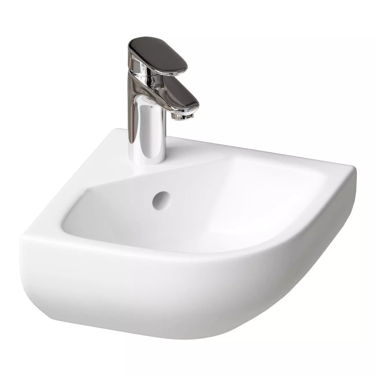 Hanging sink Duravit Me by Starck 0722430000 3D model