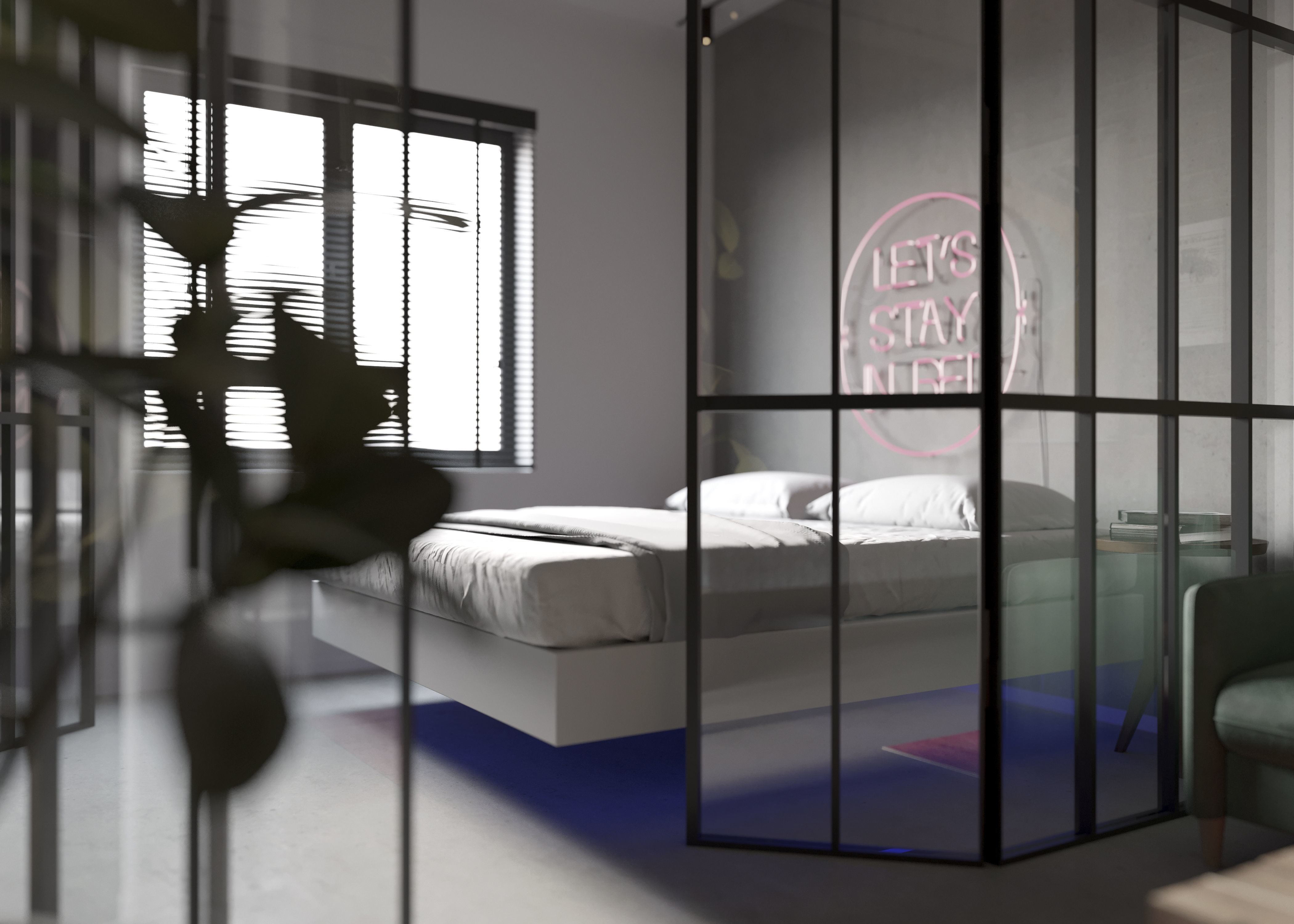 loft interior design 3D model_3